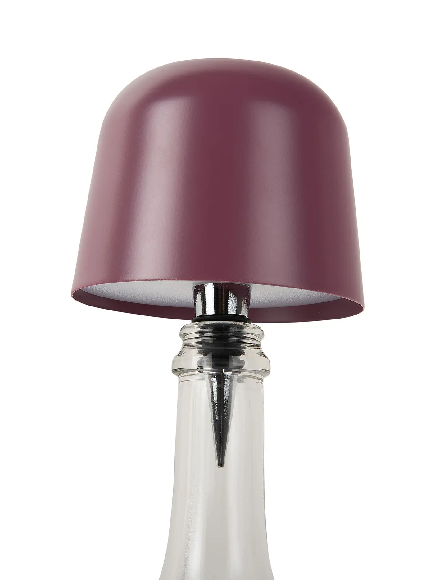 LEITMOTIV | LED Flaschenlampe CONE HAT Dark Mauve | 